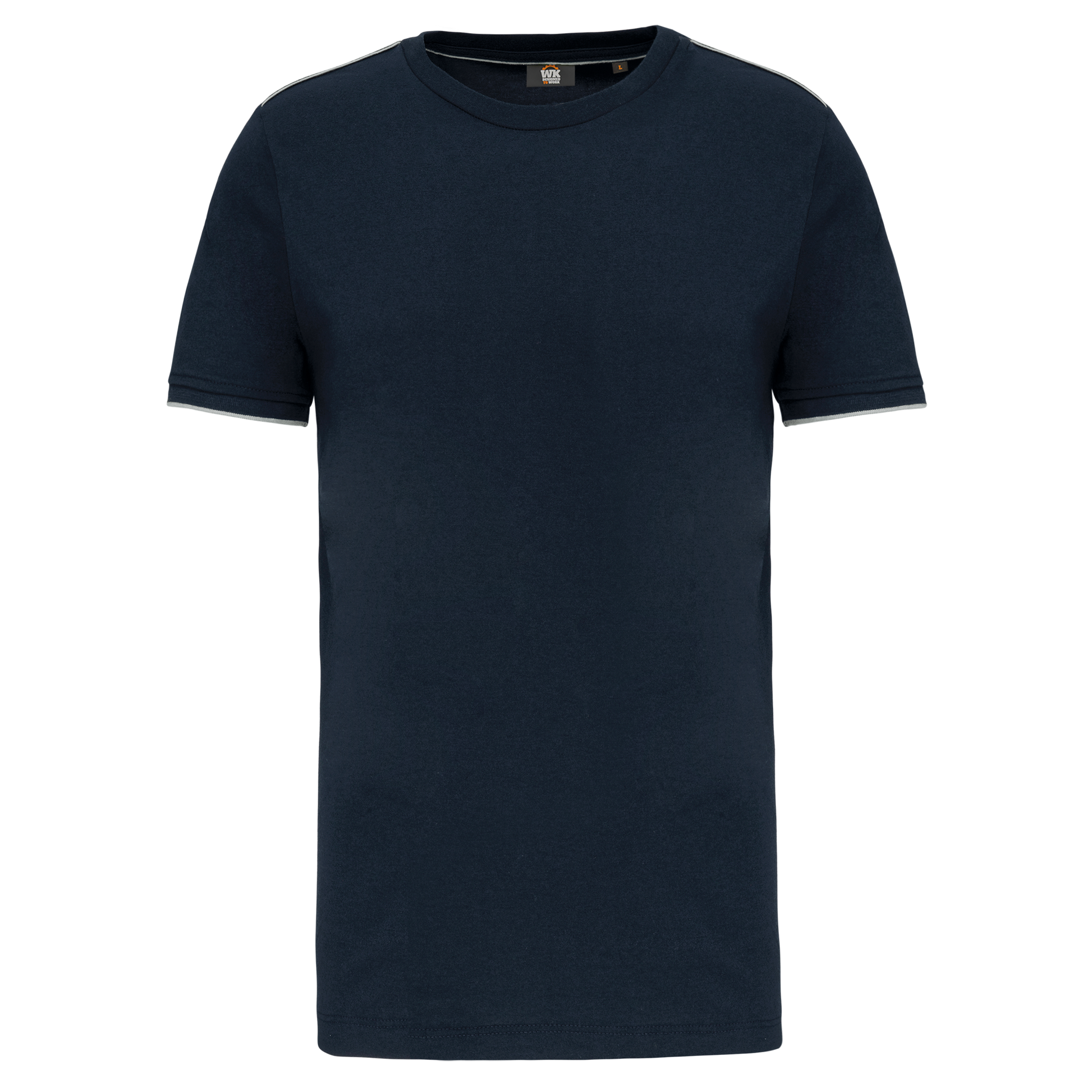 T-SHIRT DAY TO DAY MANCHES COURTES HOMME - WK3020 TOPTEX-BLACK-ORANGE