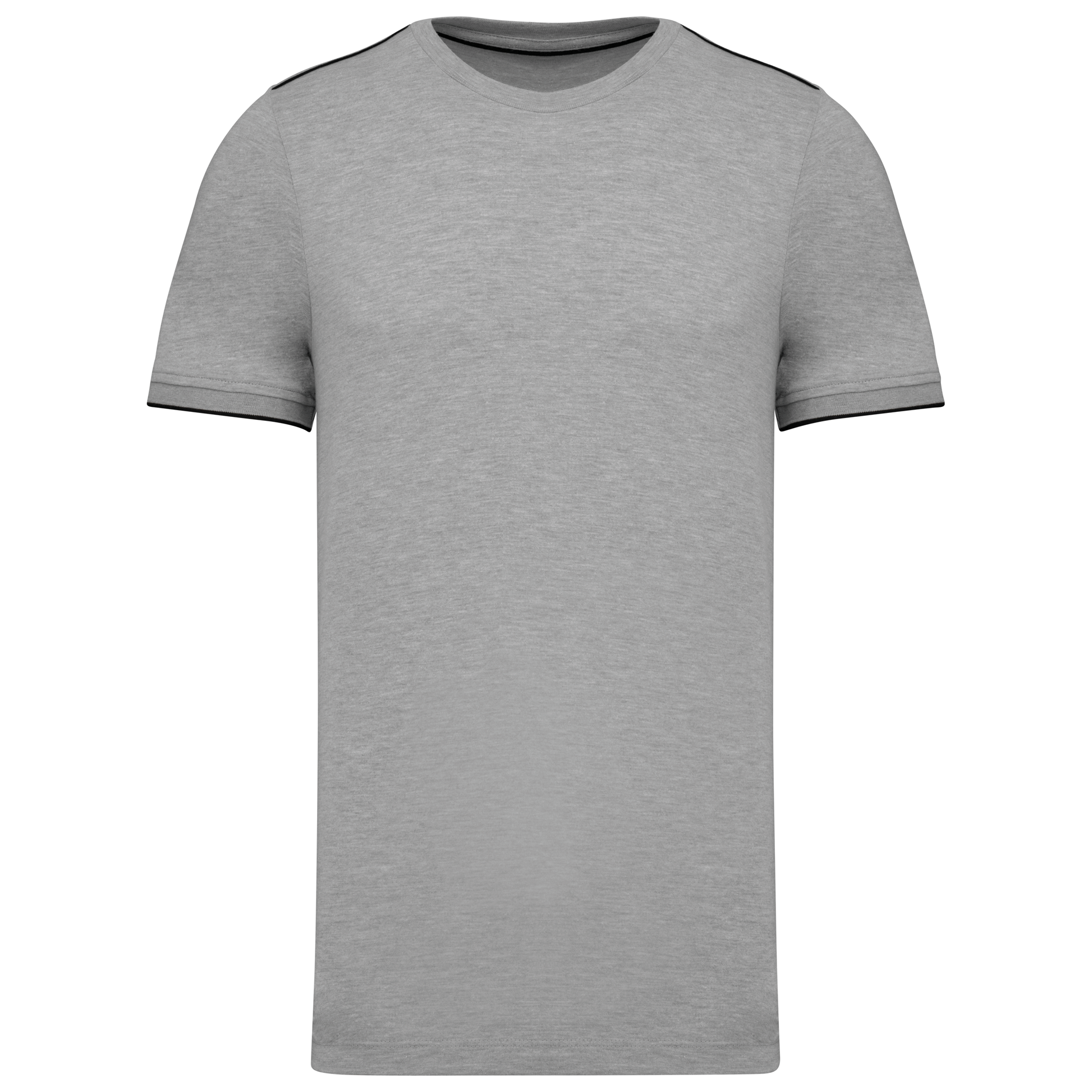 T-SHIRT DAY TO DAY MANCHES COURTES HOMME - WK3020 TOPTEX-BLACK-ORANGE