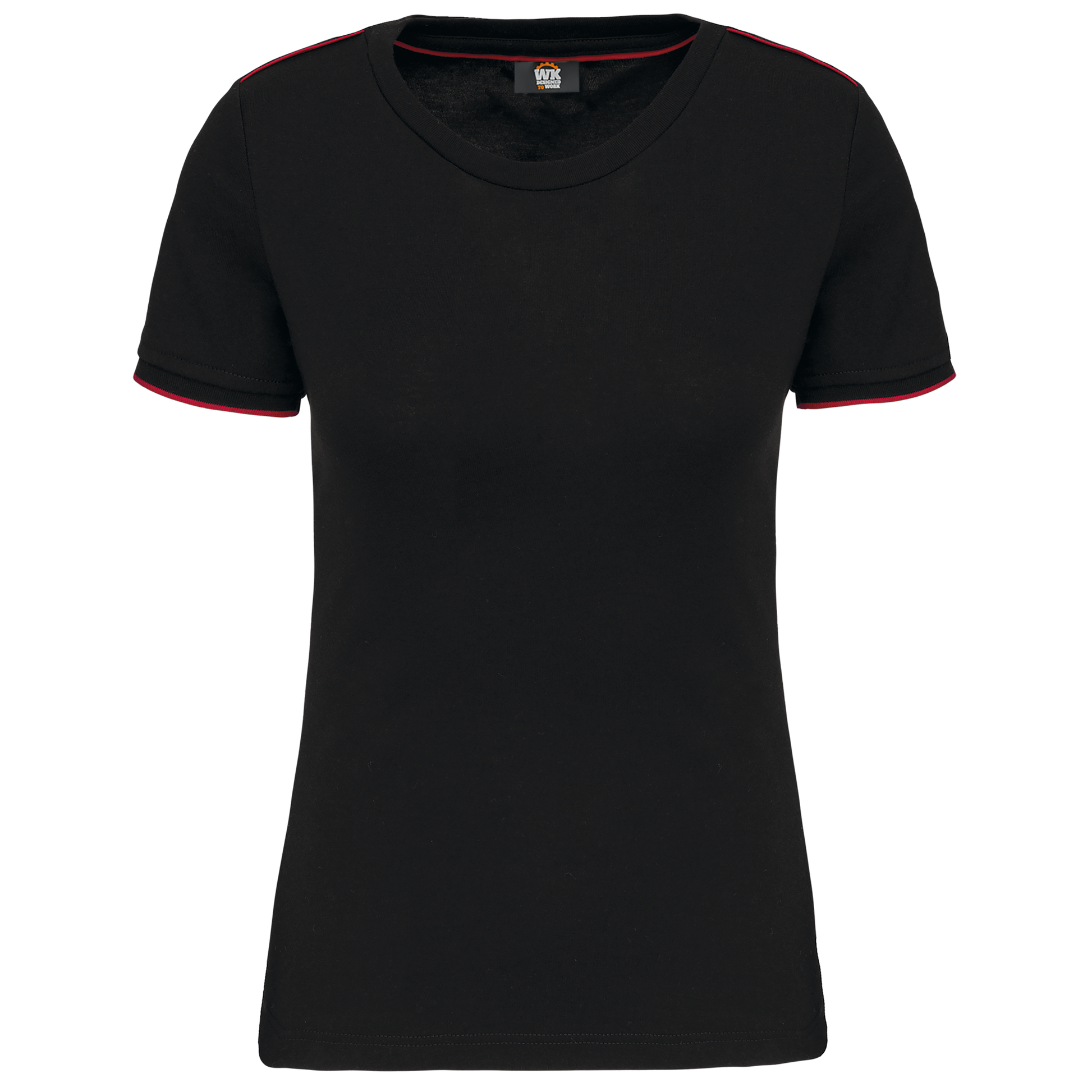 T-SHIRT DAY TO DAY MANCHES COURTES FEMME - WK3021 TOPTEX-BLACK-KELLY-GREEN