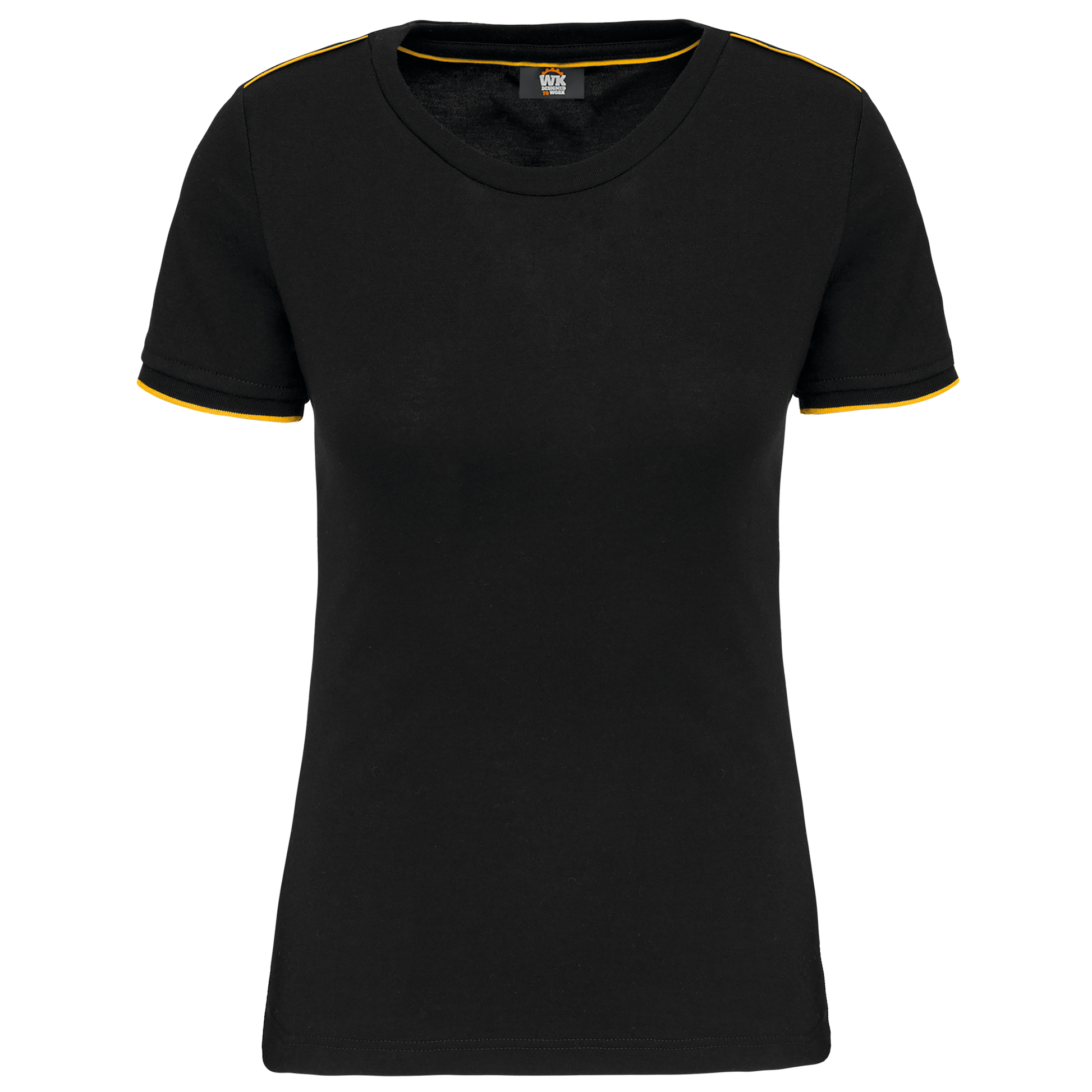 T-SHIRT DAY TO DAY MANCHES COURTES FEMME - WK3021 TOPTEX-BLACK-KELLY-GREEN