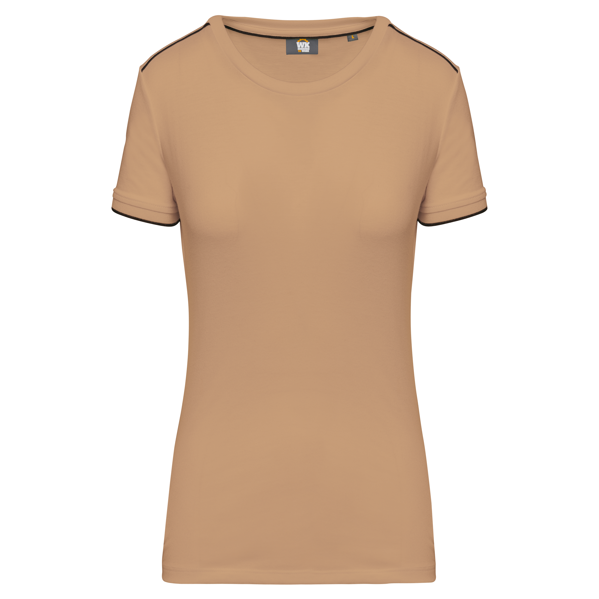 Image of T-SHIRT DAY TO DAY MANCHES COURTES FEMME - WK3021 TOPTEX-BLACK-KELLY-GREEN