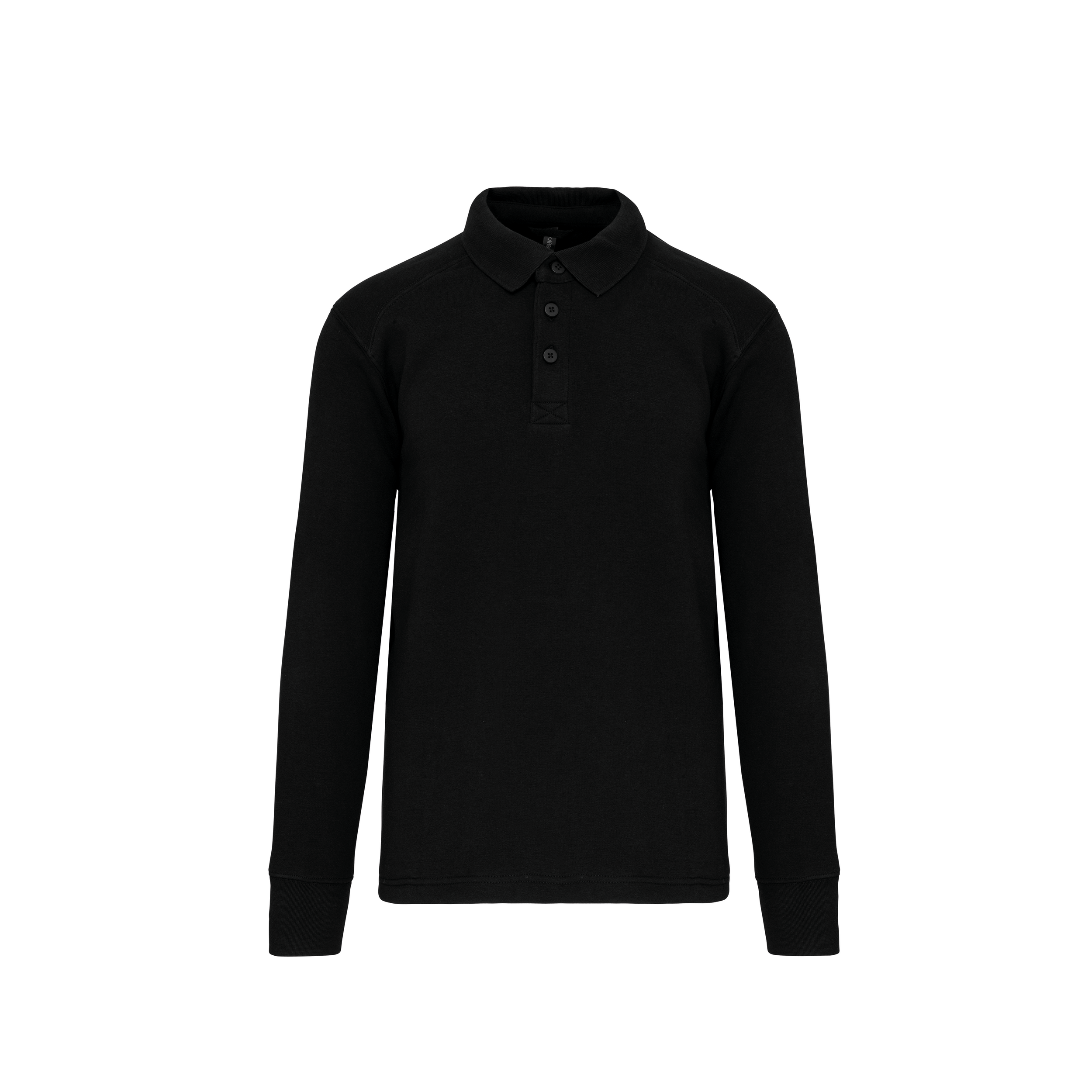 Image of SWEAT-SHIRT COL POLO HOMME - WK4000 TOPTEX-BLACK