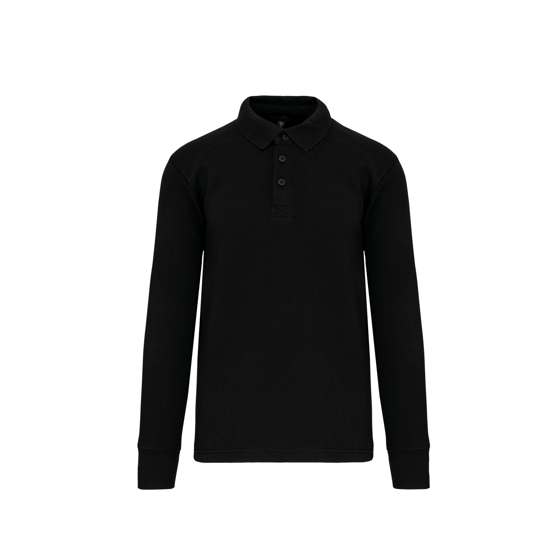 SWEAT-SHIRT COL POLO HOMME - WK4000 TOPTEX-BLACK