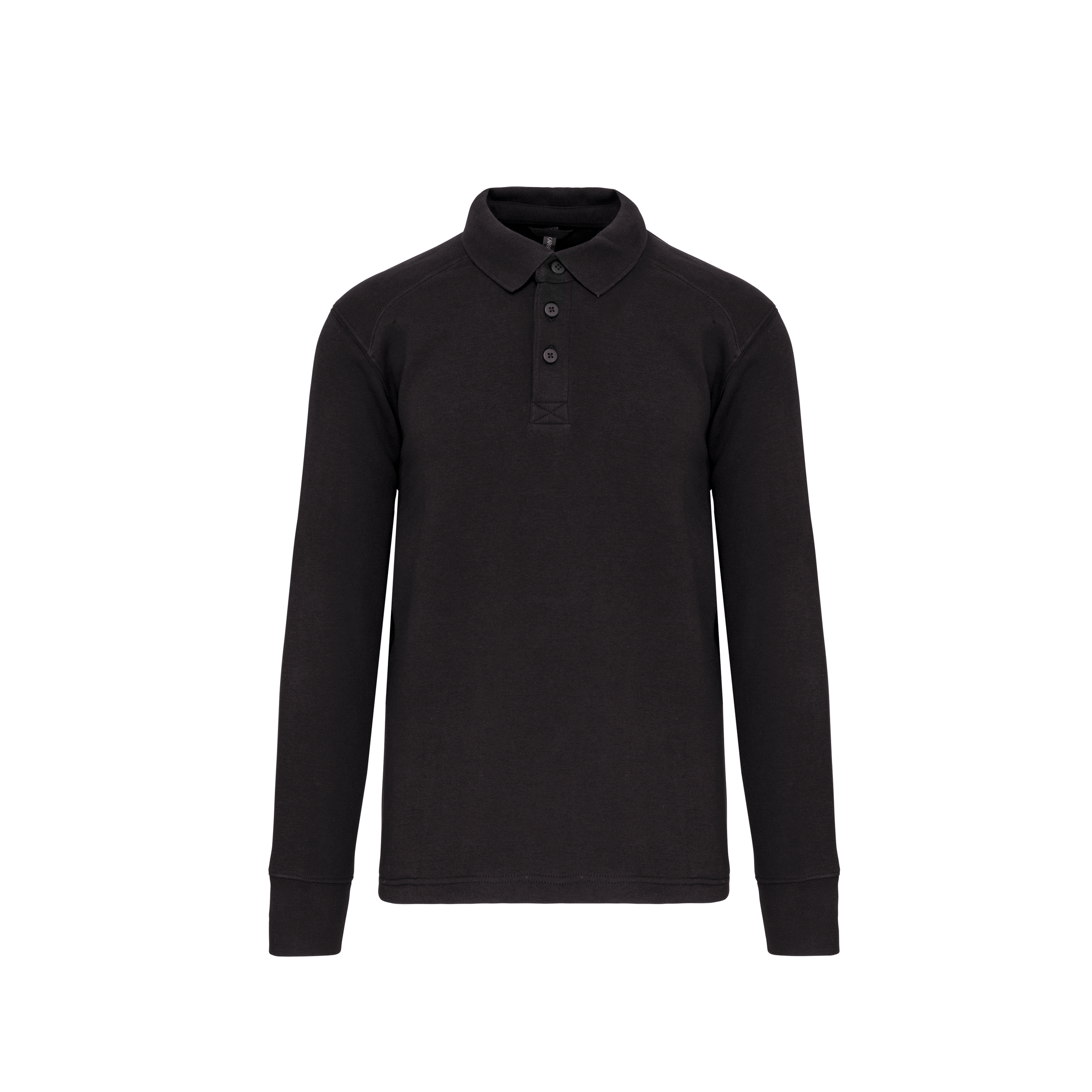 Image of SWEAT-SHIRT COL POLO HOMME - WK4000 TOPTEX-BLACK