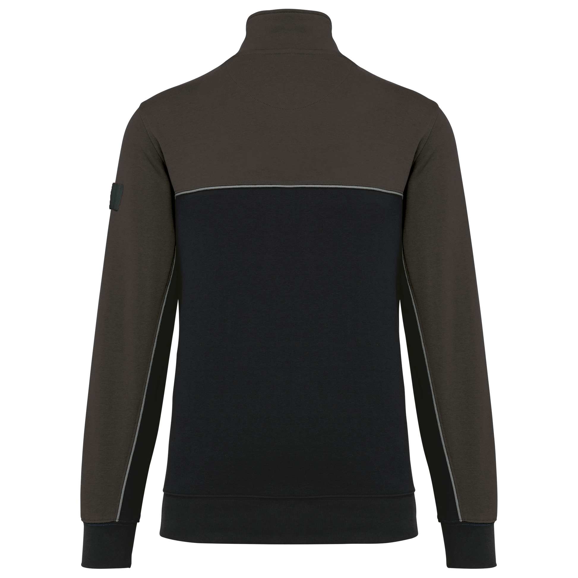 SWEAT-SHIRT ÉCORESPONSABLE COL ZIPPÉ UNISEXE - WK404 TOPTEX-BLACK-DARK-GREY