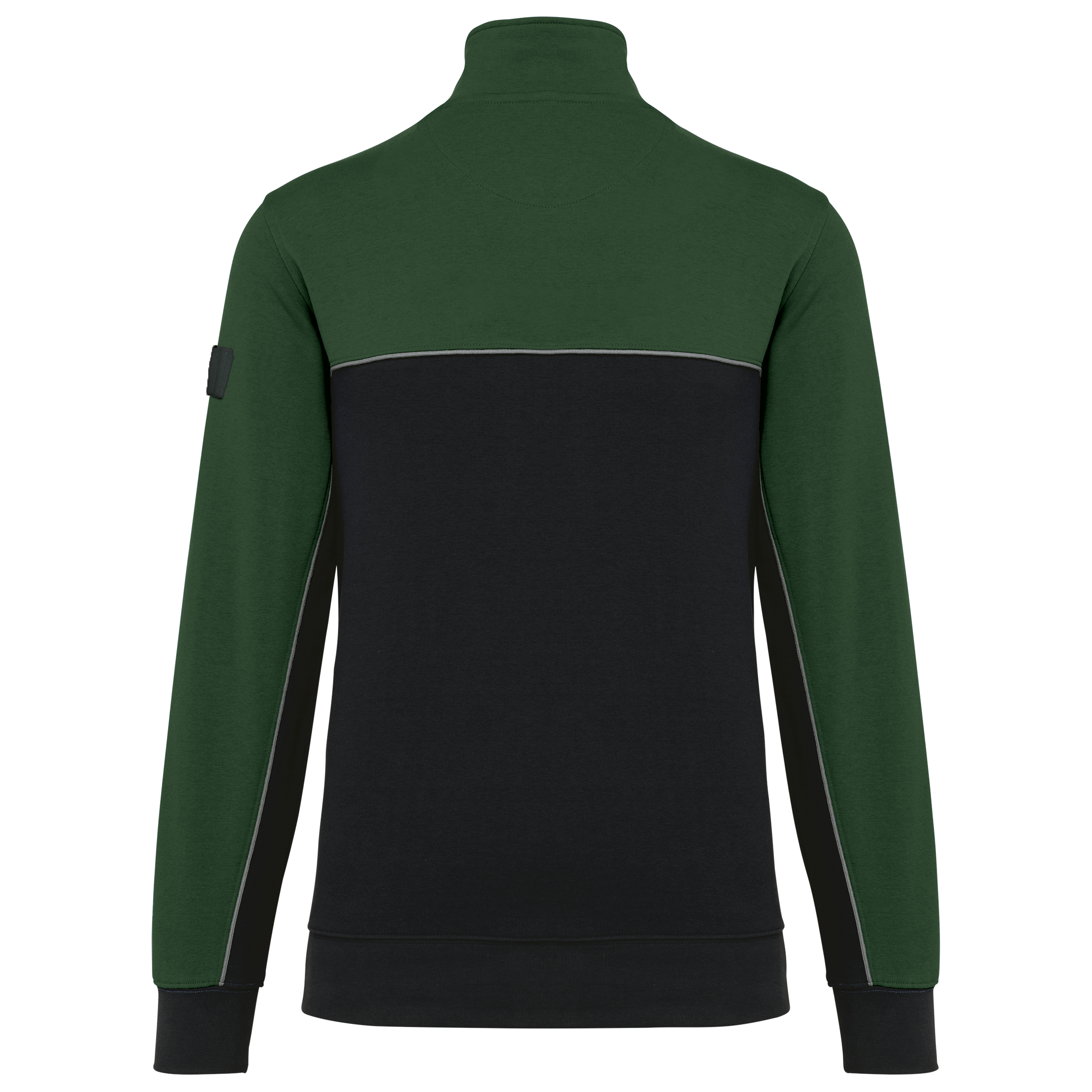 Image of SWEAT-SHIRT ÉCORESPONSABLE COL ZIPPÉ UNISEXE - WK404 TOPTEX-BLACK-DARK-GREY