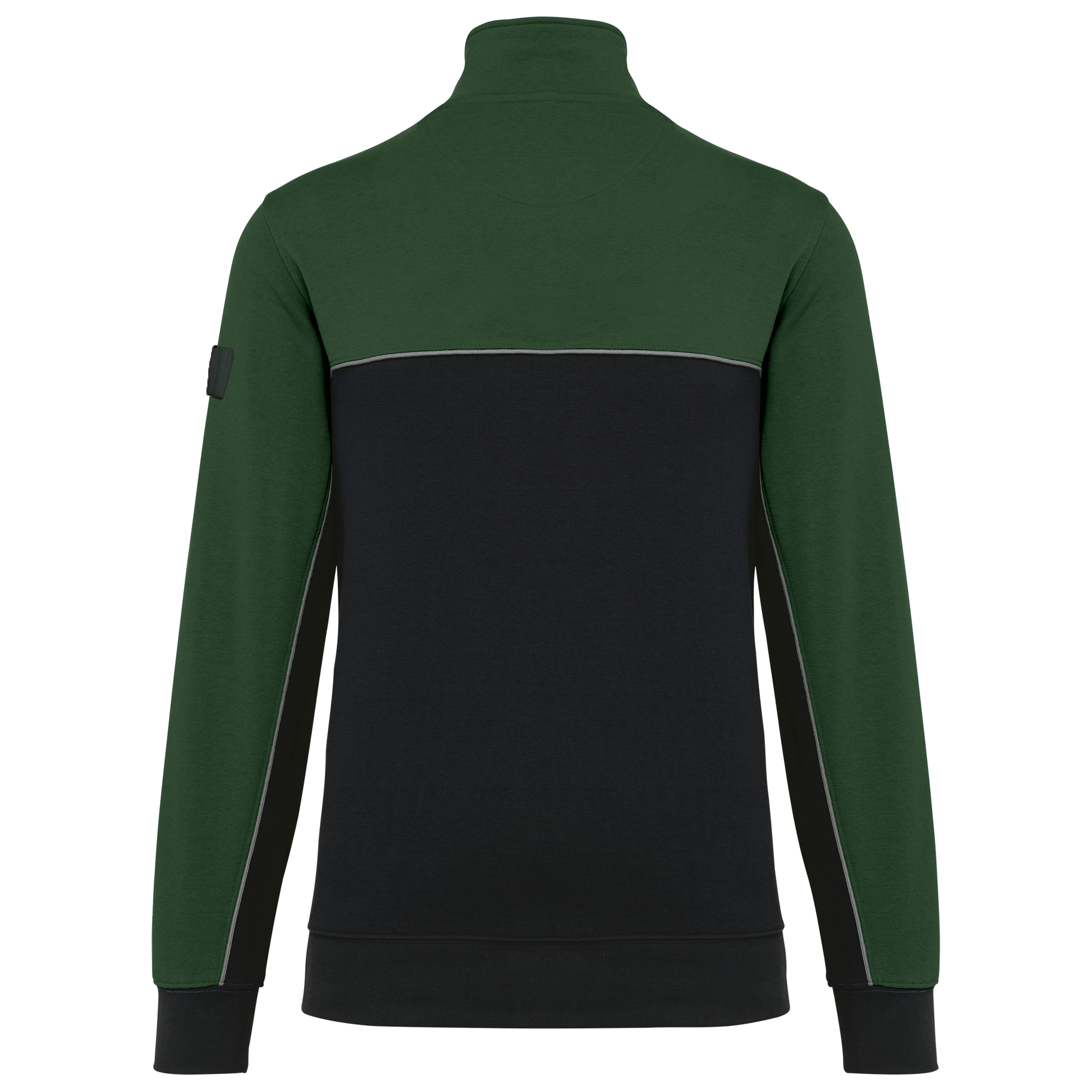 SWEAT-SHIRT ÉCORESPONSABLE COL ZIPPÉ UNISEXE - WK404 TOPTEX-BLACK-DARK-GREY