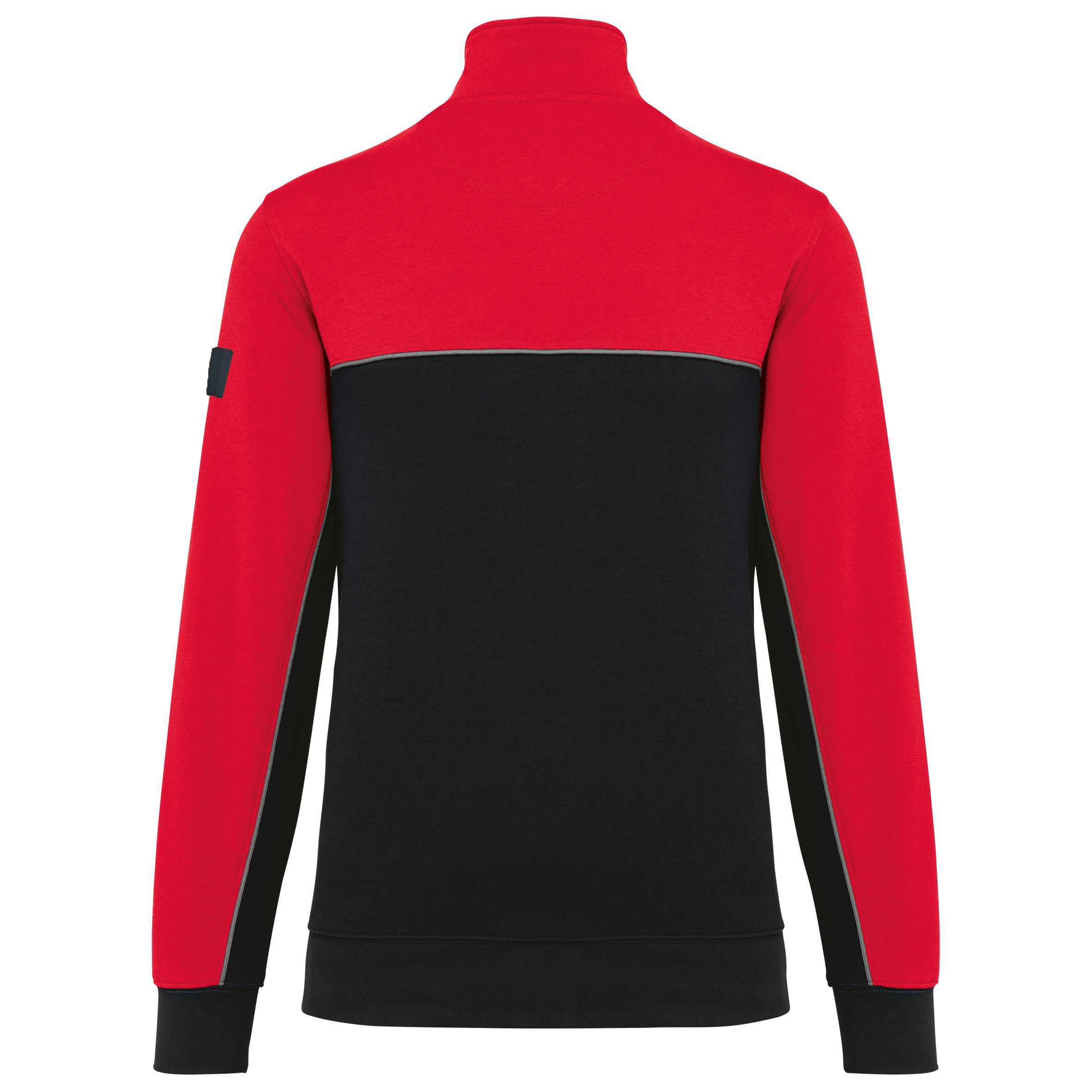 Image of SWEAT-SHIRT ÉCORESPONSABLE COL ZIPPÉ UNISEXE - WK404 TOPTEX-BLACK-DARK-GREY