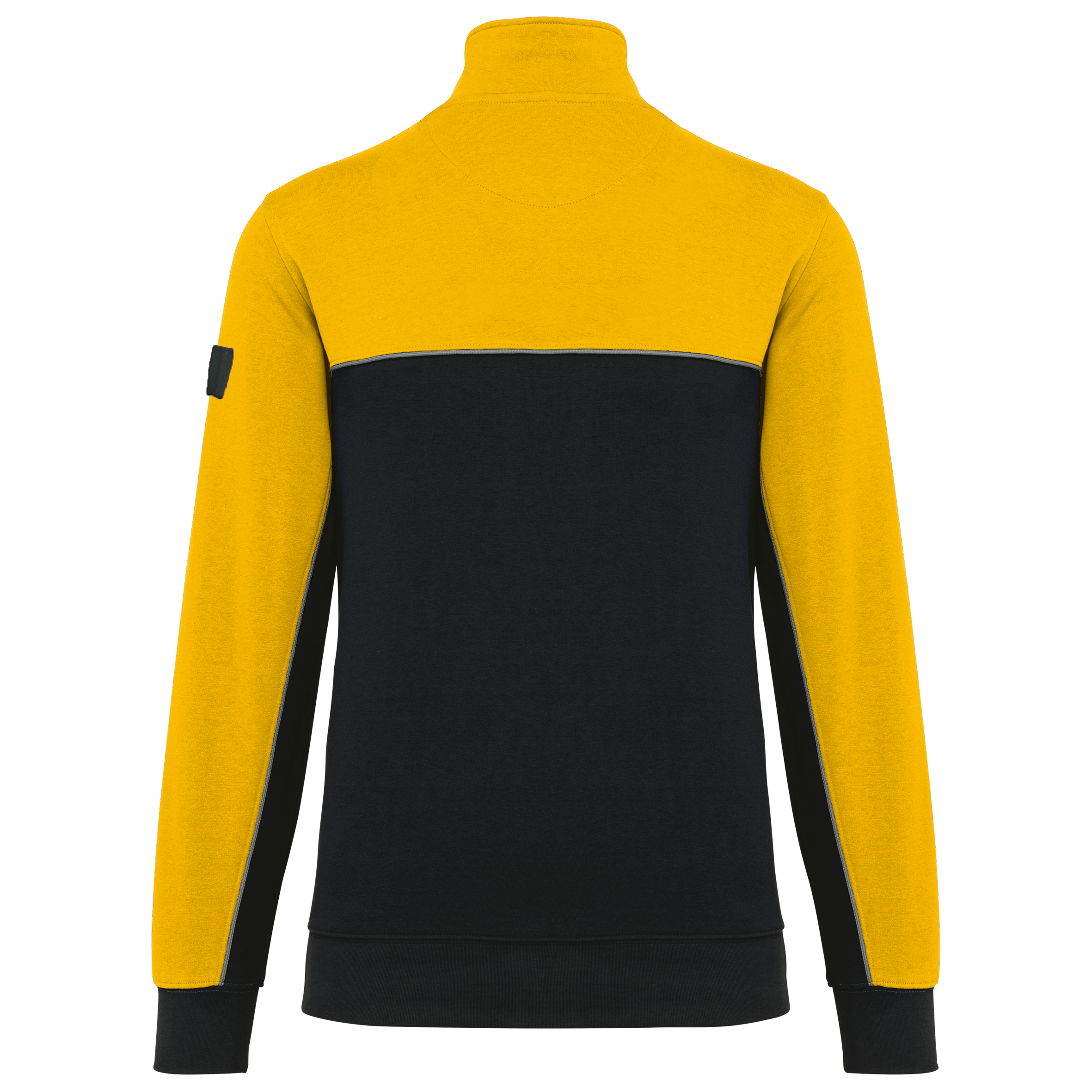 Image of SWEAT-SHIRT ÉCORESPONSABLE COL ZIPPÉ UNISEXE - WK404 TOPTEX-BLACK-DARK-GREY