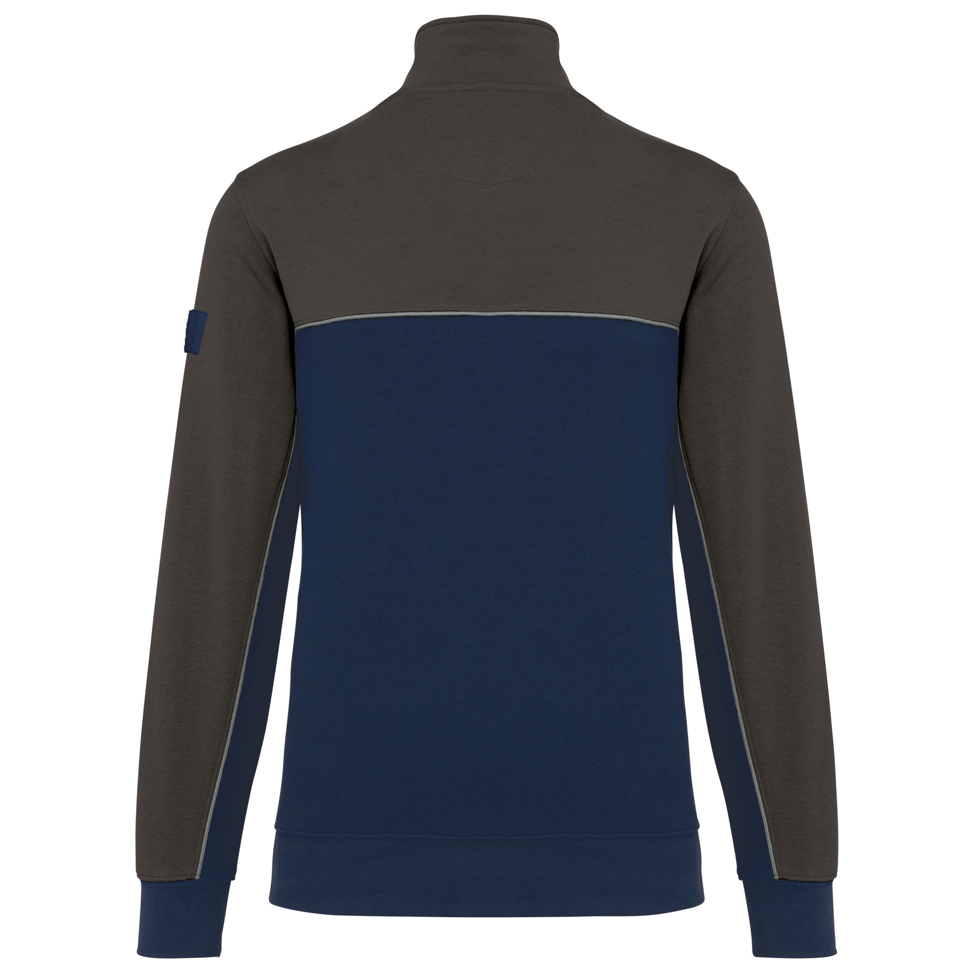 SWEAT-SHIRT ÉCORESPONSABLE COL ZIPPÉ UNISEXE - WK404 TOPTEX-BLACK-DARK-GREY