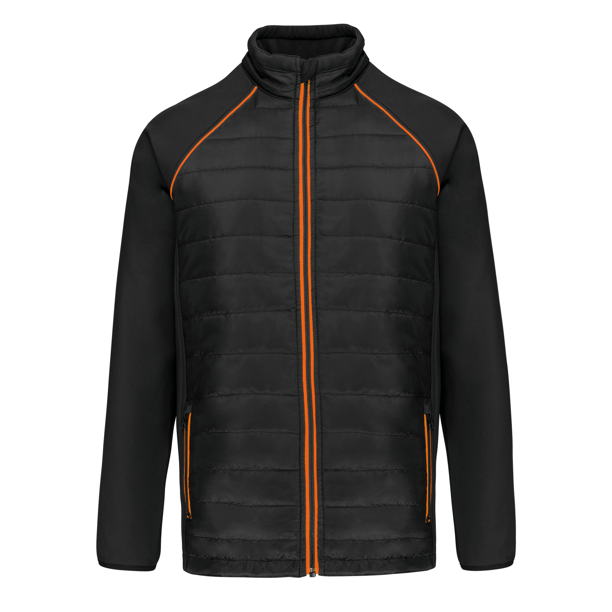 VESTE DAY TO DAY BI-MATIÈRE UNISEXE - WK6147 TOPTEX-BLACK-KELLY-GREEN