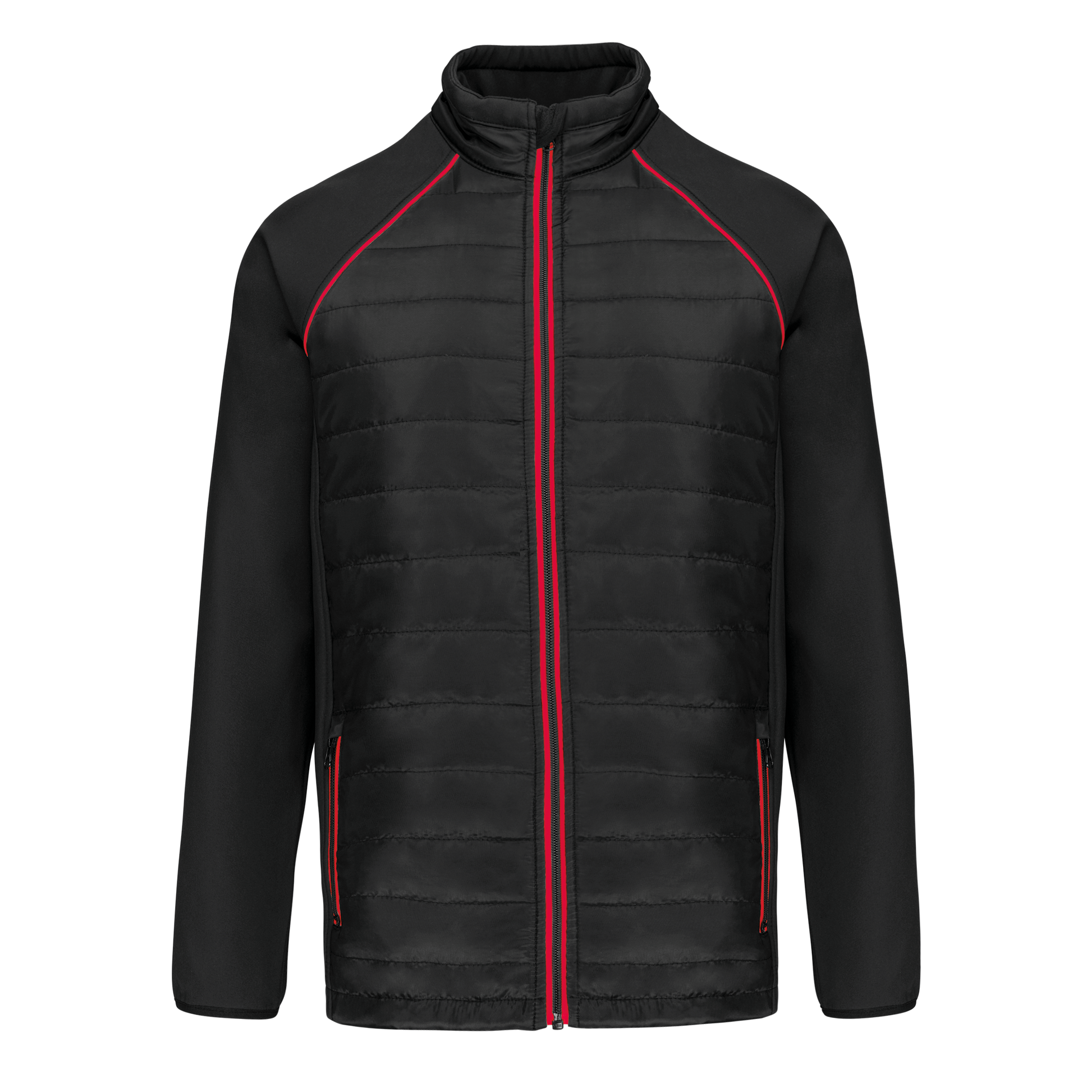 VESTE DAY TO DAY BI-MATIÈRE UNISEXE - WK6147 TOPTEX-BLACK-KELLY-GREEN