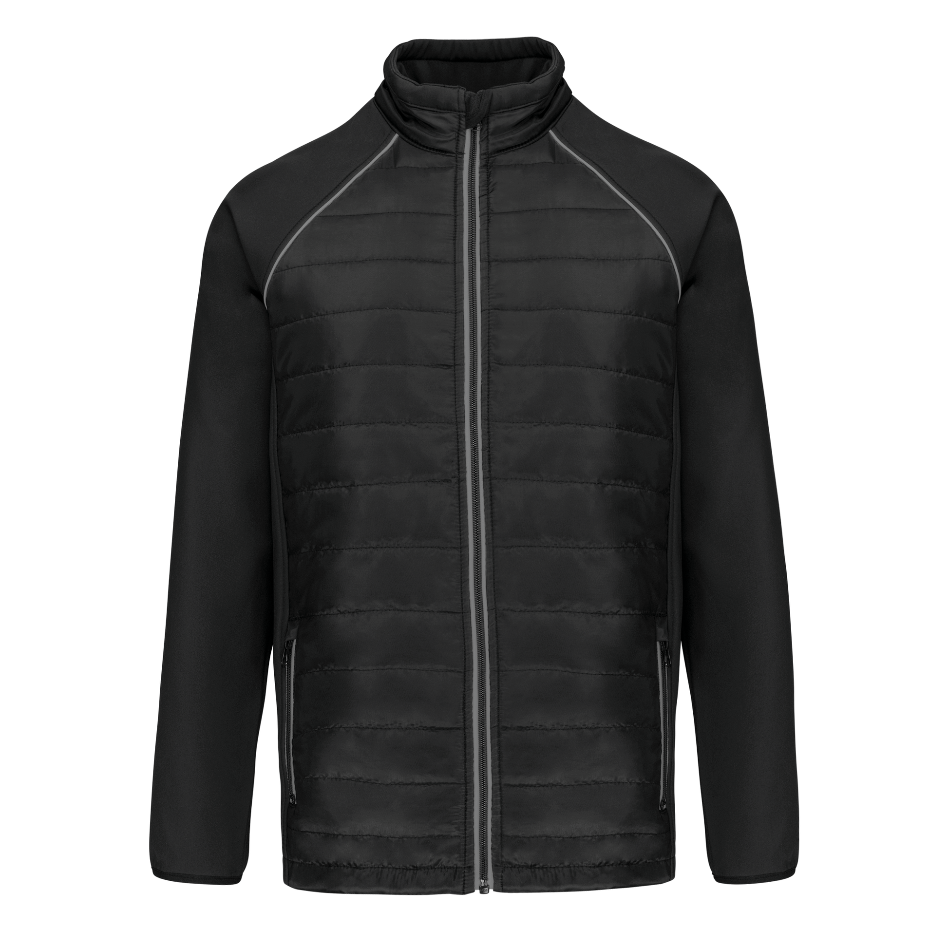VESTE DAY TO DAY BI-MATIÈRE UNISEXE - WK6147 TOPTEX-BLACK-KELLY-GREEN