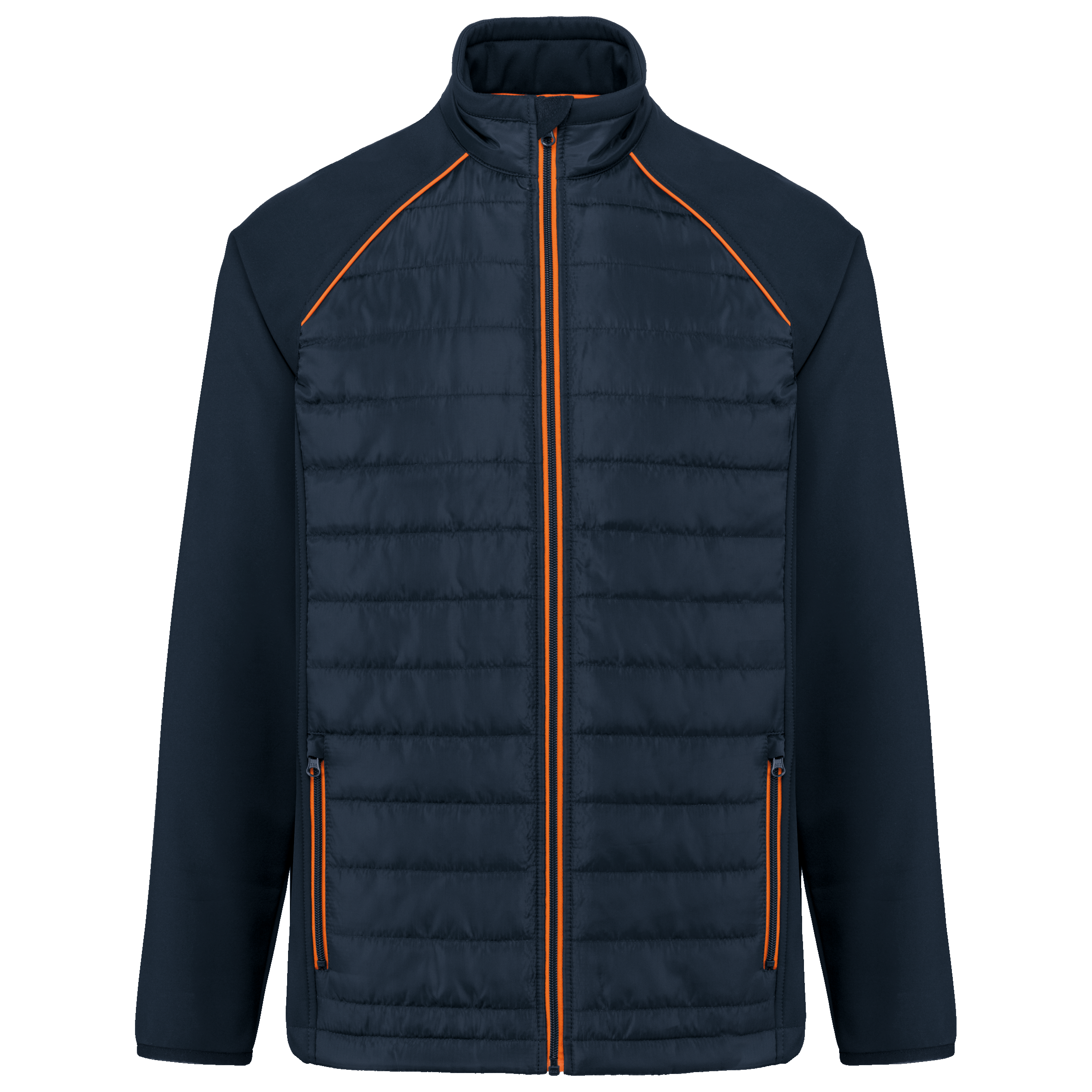 Image of VESTE DAY TO DAY BI-MATIÈRE UNISEXE - WK6147 TOPTEX-BLACK-KELLY-GREEN