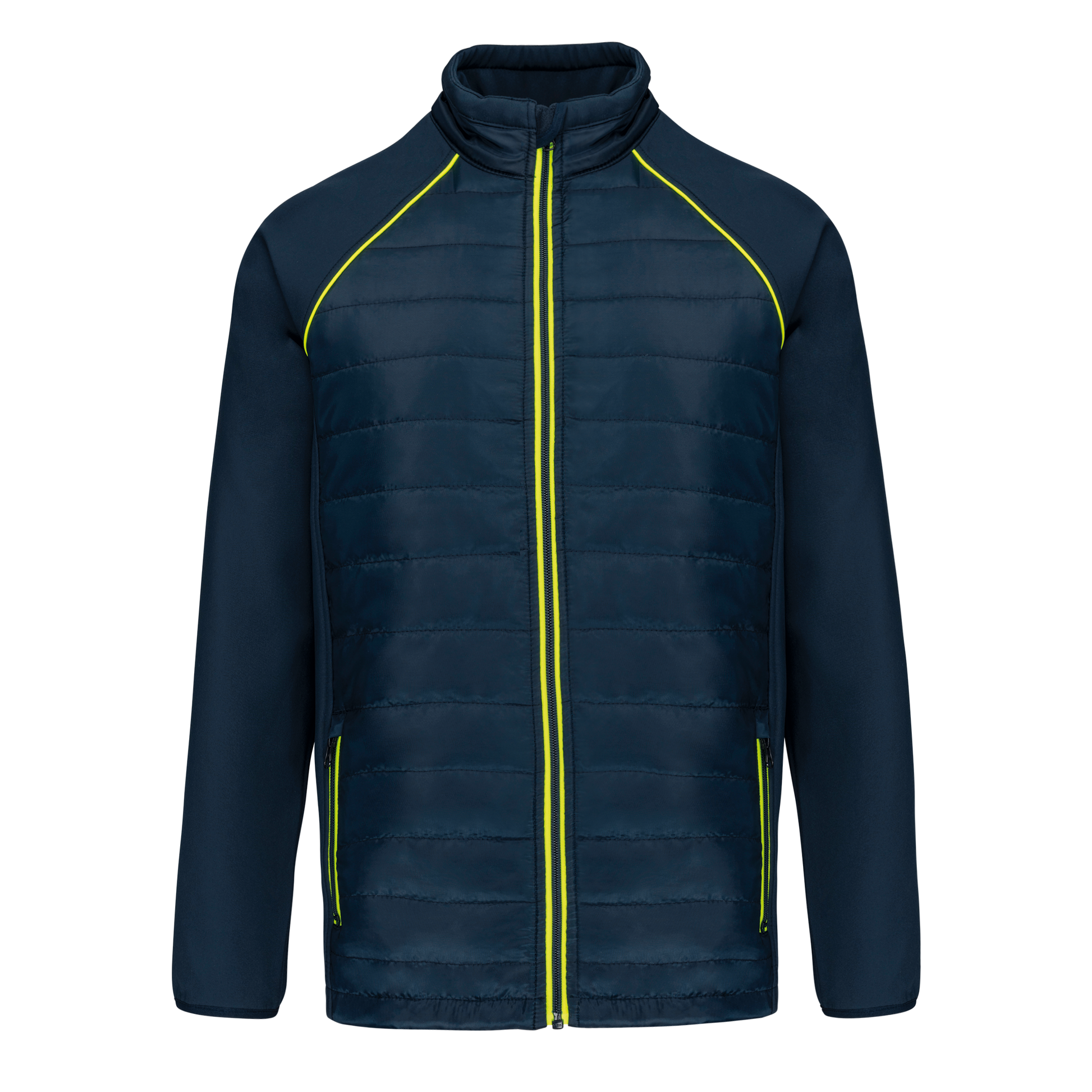 VESTE DAY TO DAY BI-MATIÈRE UNISEXE - WK6147 TOPTEX-BLACK-KELLY-GREEN
