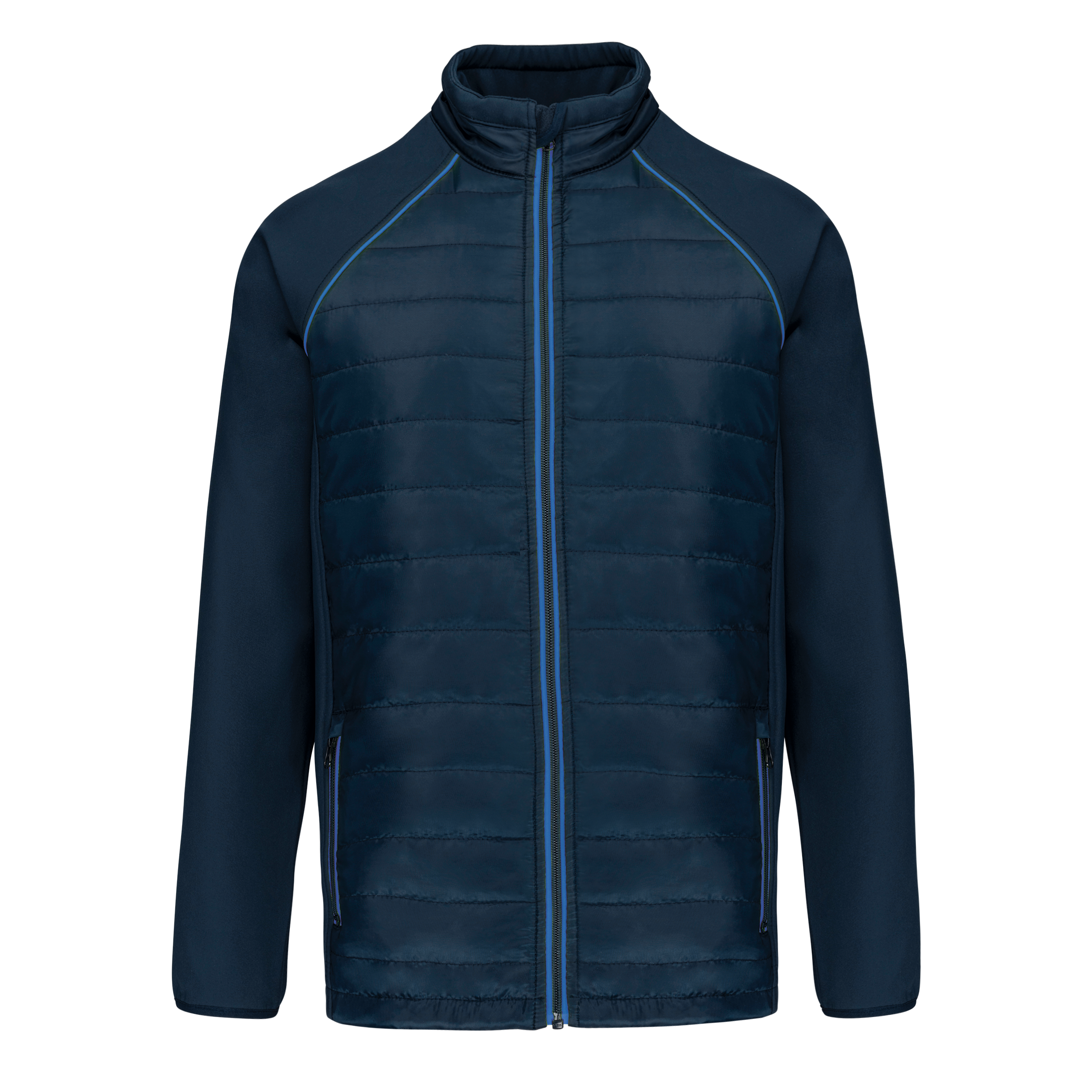 Image of VESTE DAY TO DAY BI-MATIÈRE UNISEXE - WK6147 TOPTEX-BLACK-KELLY-GREEN