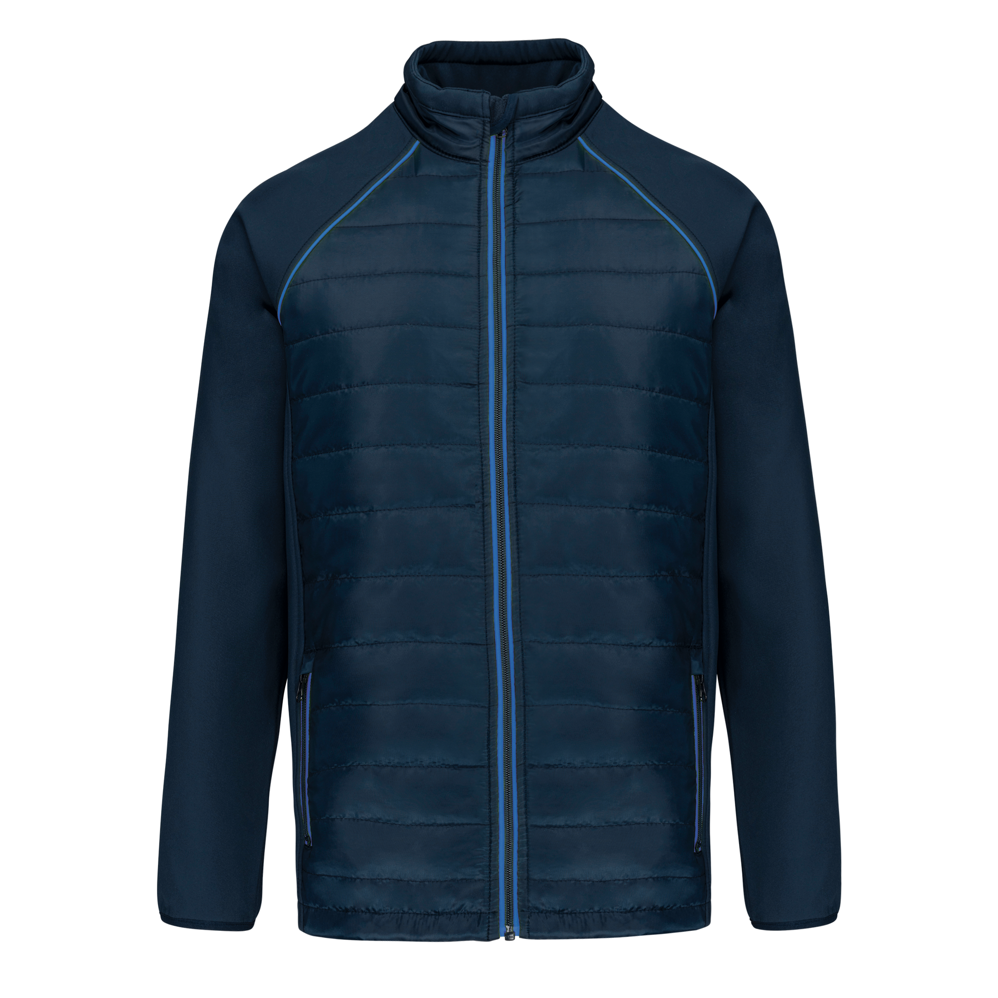 VESTE DAY TO DAY BI-MATIÈRE UNISEXE - WK6147 TOPTEX-BLACK-KELLY-GREEN