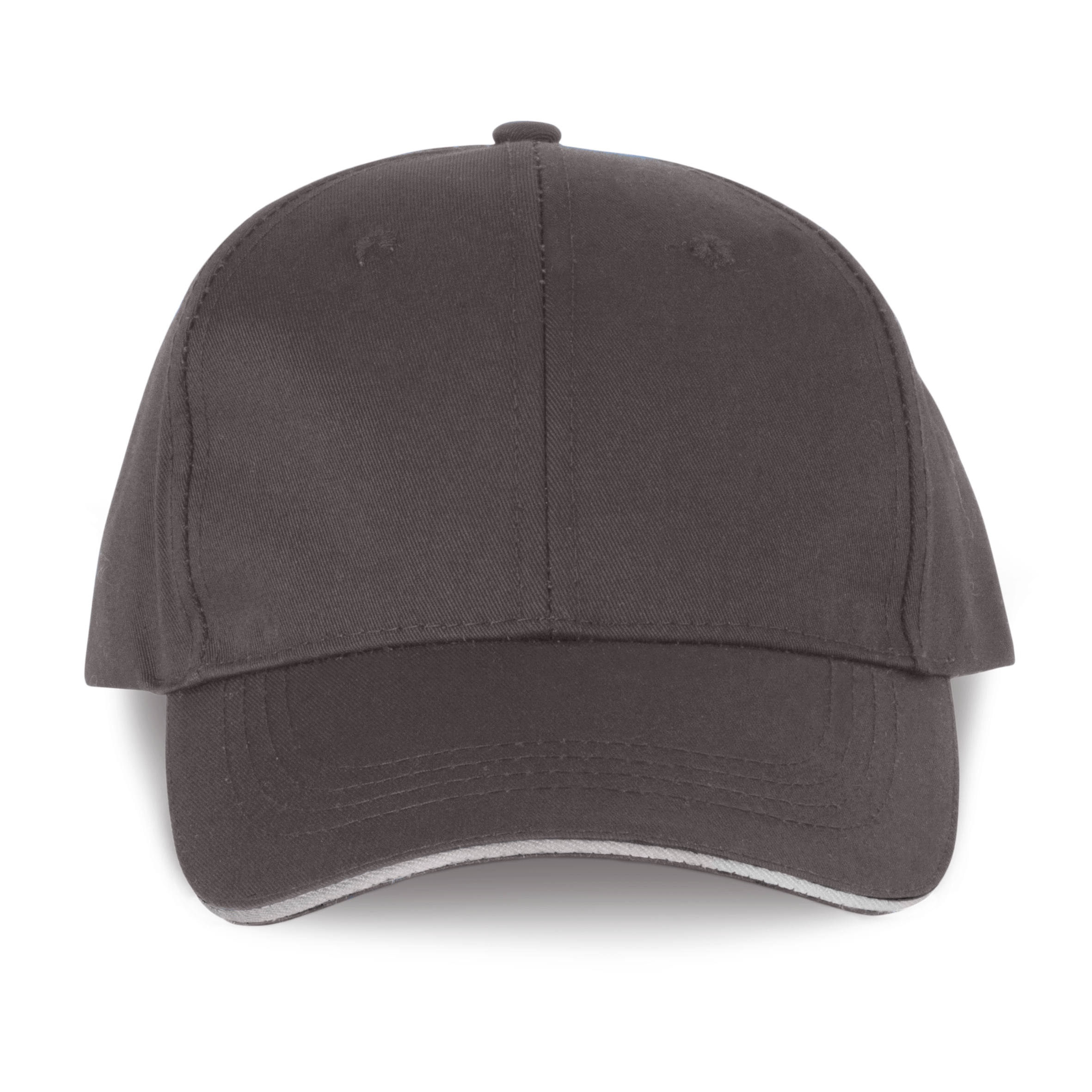 Image of CASQUETTE SANDWICH CONTRASTÉ 6 PANNEAUX - WKP145 TOPTEX-SHALE-GREY-LIGHT-GREY