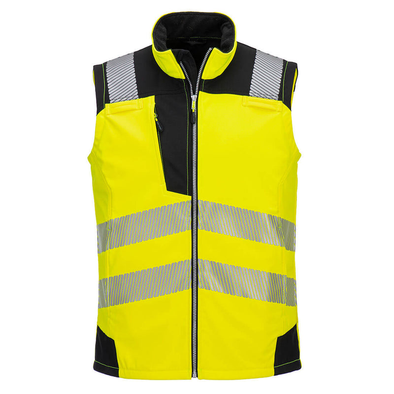 GILET SOFTSHELL SANS MANCHES HI-VIS - PW325