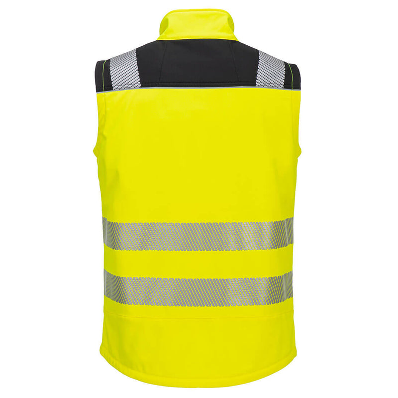GILET SOFTSHELL SANS MANCHES HI-VIS - PW325