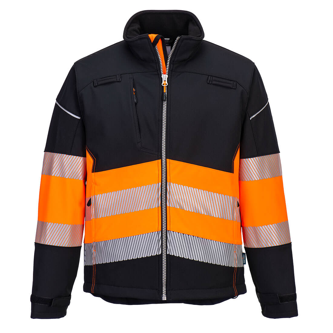 Image of PW375---VESTE-SOFTSHELL-PW3-HAUTE-VISIBILITÉ-CLASSE-1