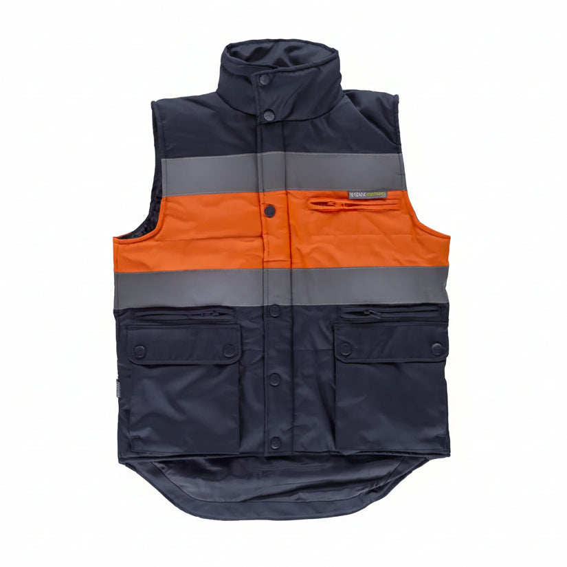 Image of FLUOS  GILET - S4032 WORKTEAM-MARINE-JAUNE