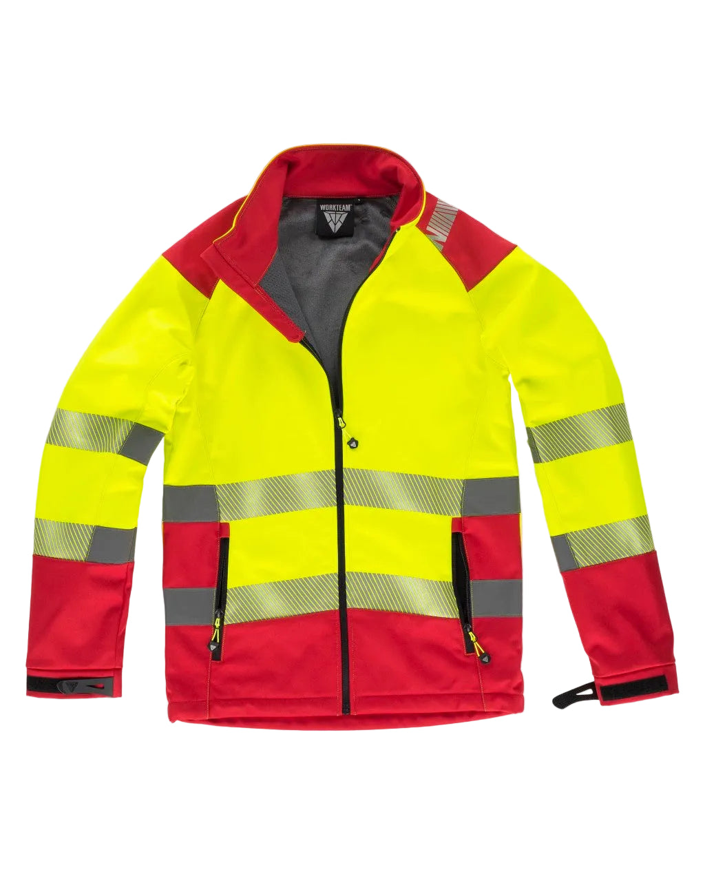 FLUOS  WORKSHELL - S9201 WORKTEAM-JAUNE-GRIS-FONCE