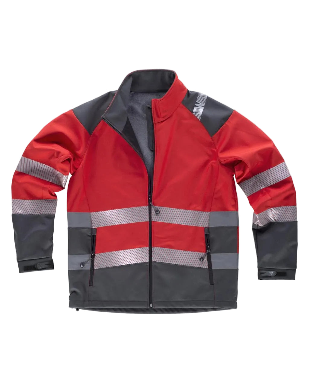 Image of FLUOS  WORKSHELL - S9202 WORKTEAM-ROUGE-GRIS-FONCE