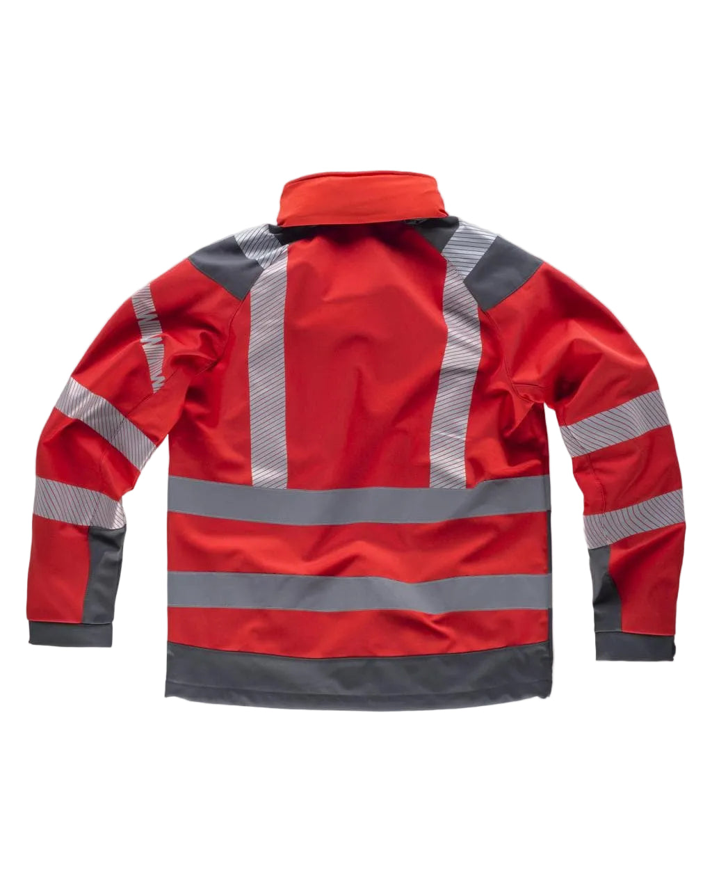 FLUOS  WORKSHELL - S9212 WORKTEAM-ROUGE-GRIS-FONCE