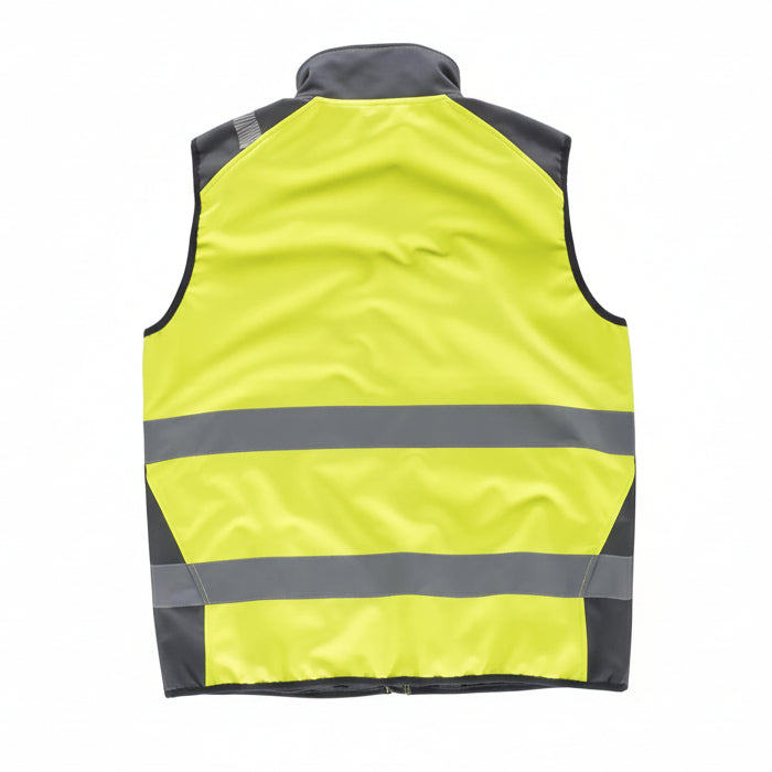 Image of FLUOS  GILET - S9231 WORKTEAM-JAUNE-GRIS-FONCE