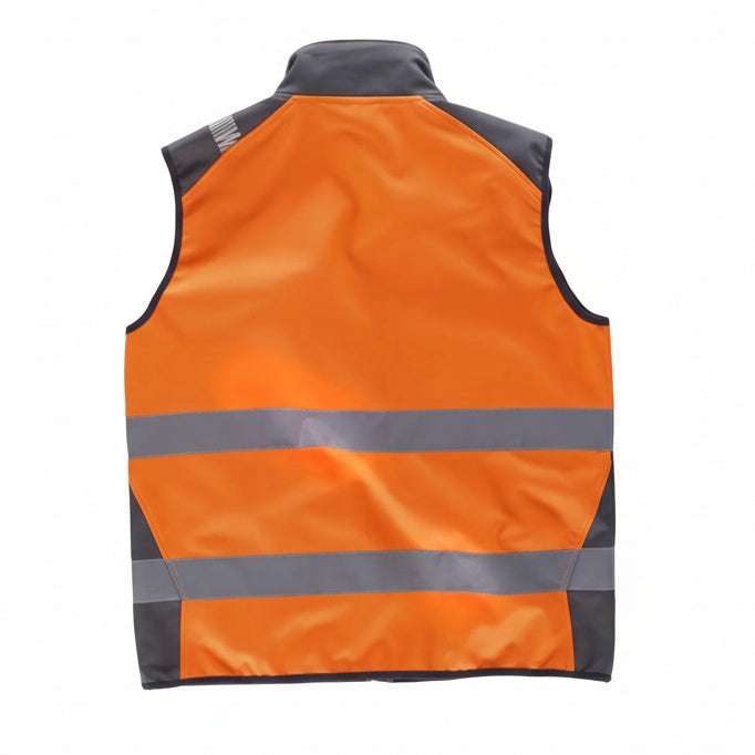 FLUOS  GILET - S9231 WORKTEAM-JAUNE-GRIS-FONCE