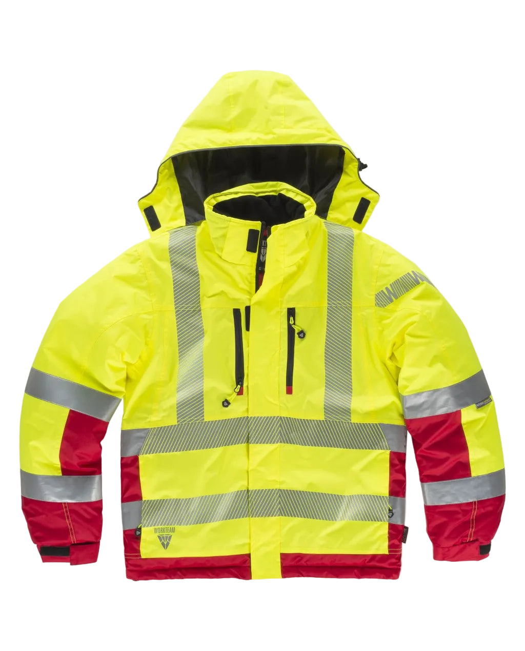 FLUOS  PARKA - S9261 WORKTEAM-JAUNE-GRIS-FONCE