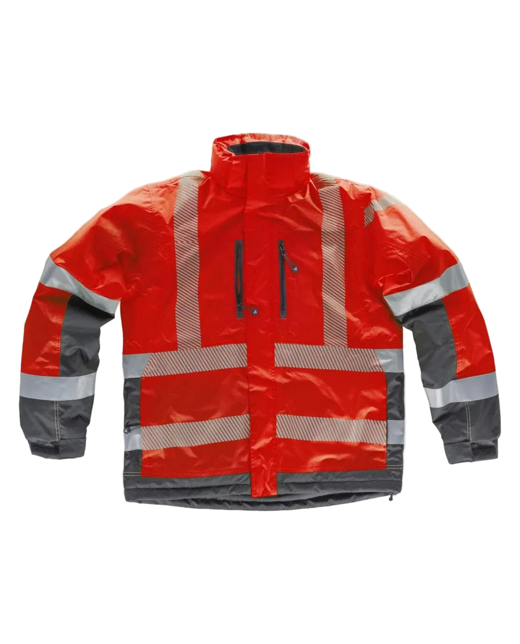 FLUOS  PARKA - S9262 WORKTEAM-ROUGE-GRIS-FONCE