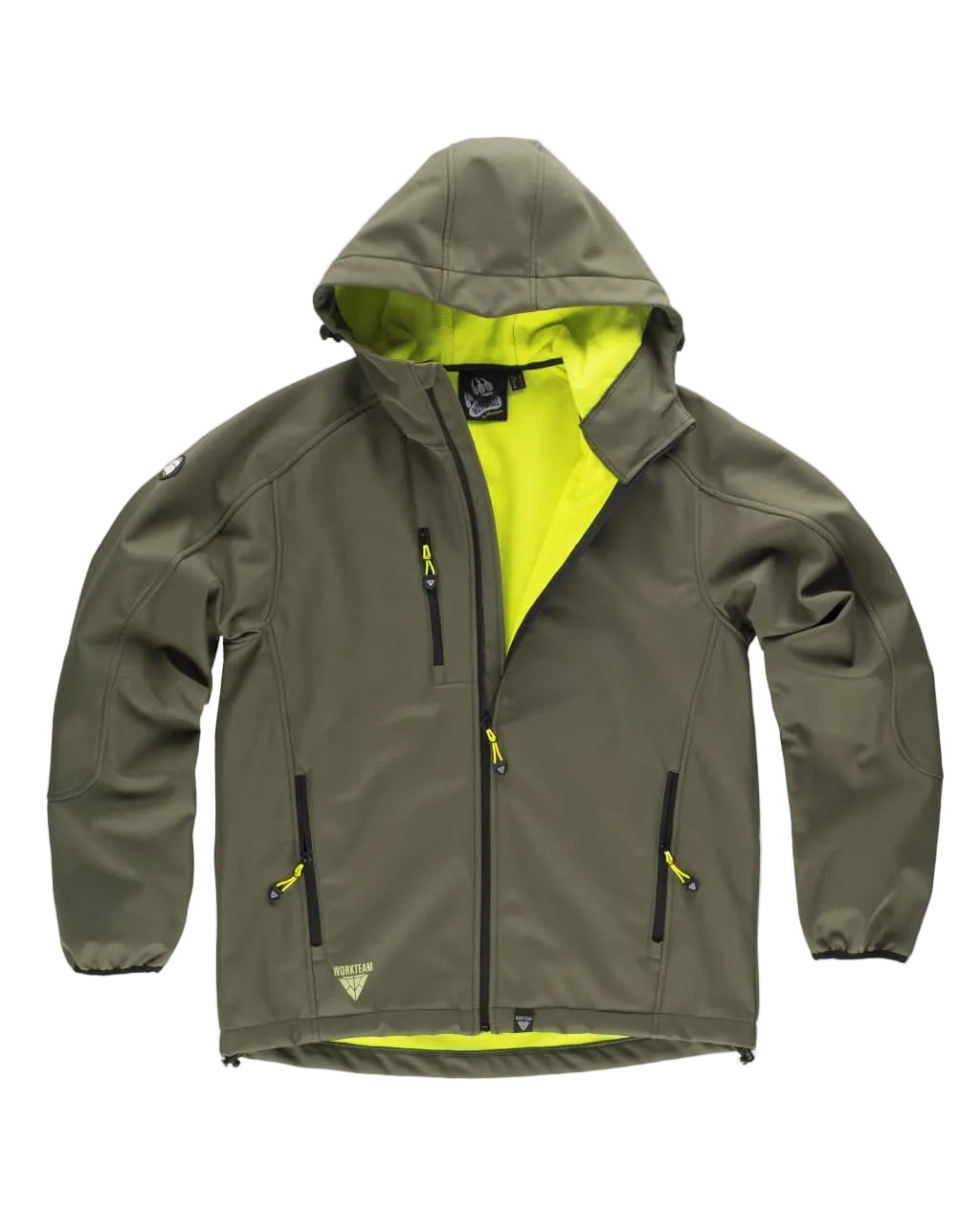 Image of SPORT  WORKSHELL - S9499 WORKTEAM-MARINE-VERT-LIME