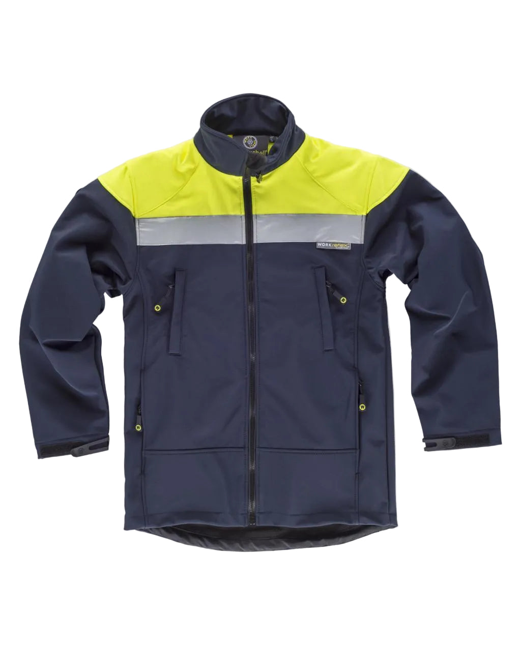 Image of FLUOS  WORKSHELL - S9505 WORKTEAM-MARINE-JAUNE