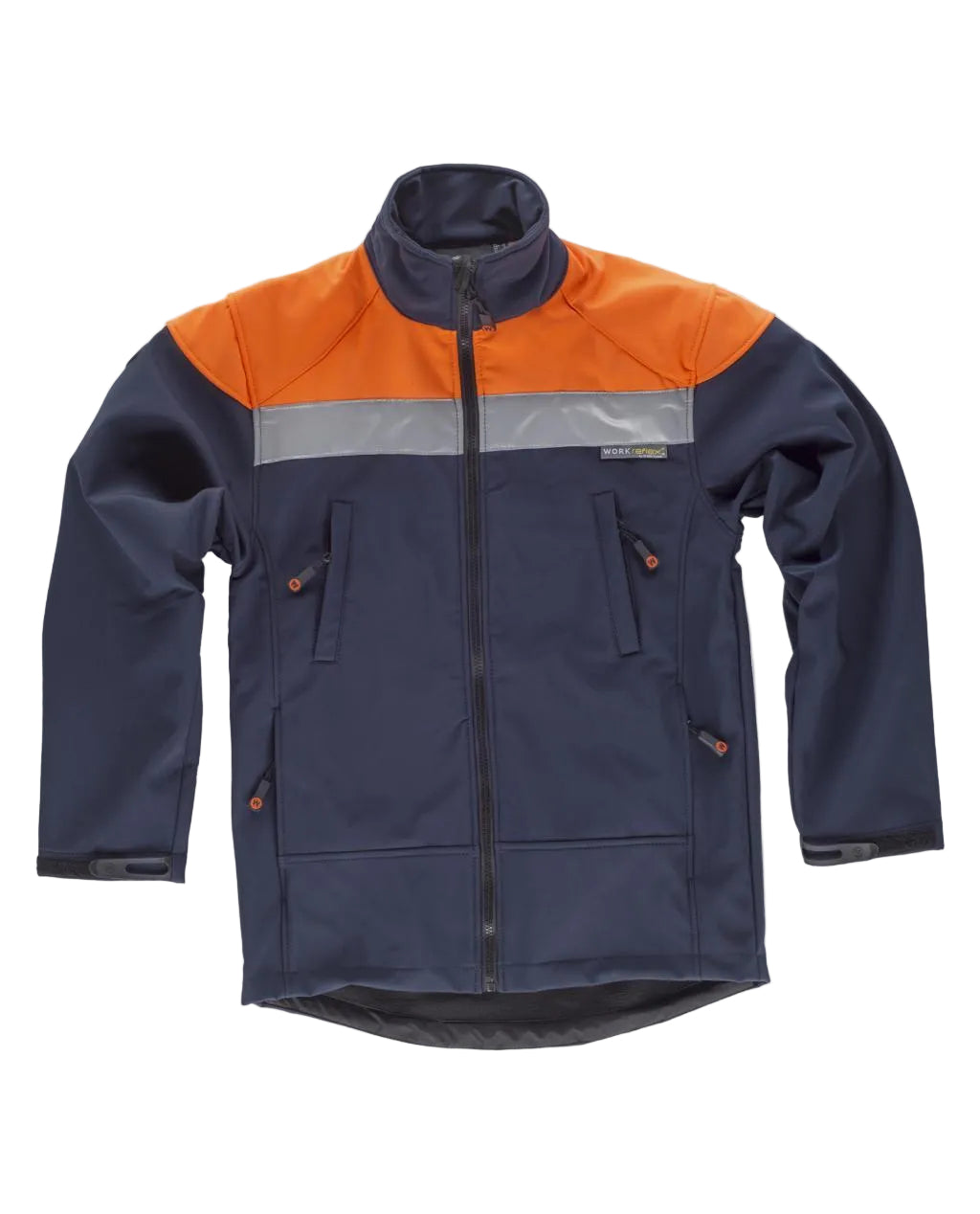 Image of FLUOS  WORKSHELL - S9505 WORKTEAM-MARINE-JAUNE