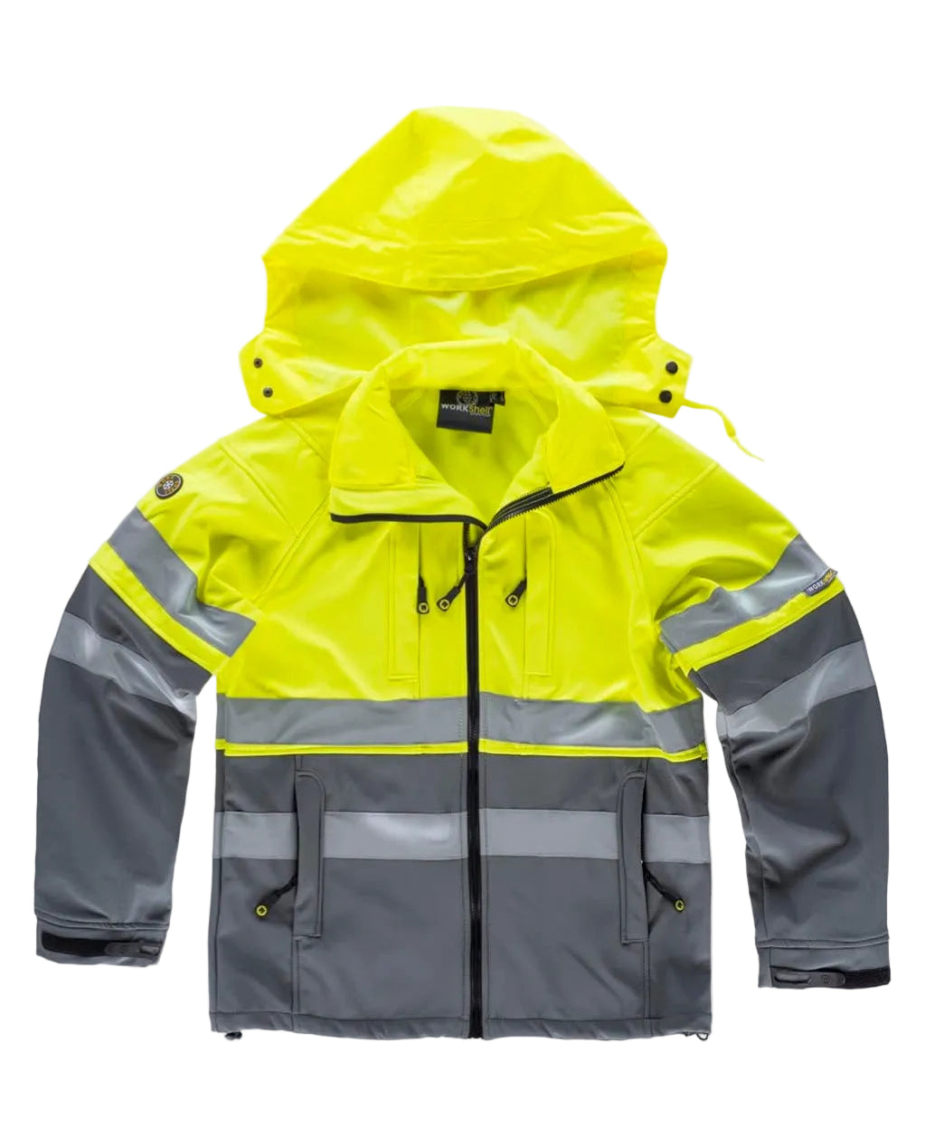 Image of FLUOS  WORKSHELL - S9525 WORKTEAM-BLANC-JAUNE