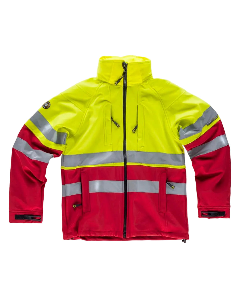 FLUOS  WORKSHELL - S9525 WORKTEAM-GRIS-JAUNE