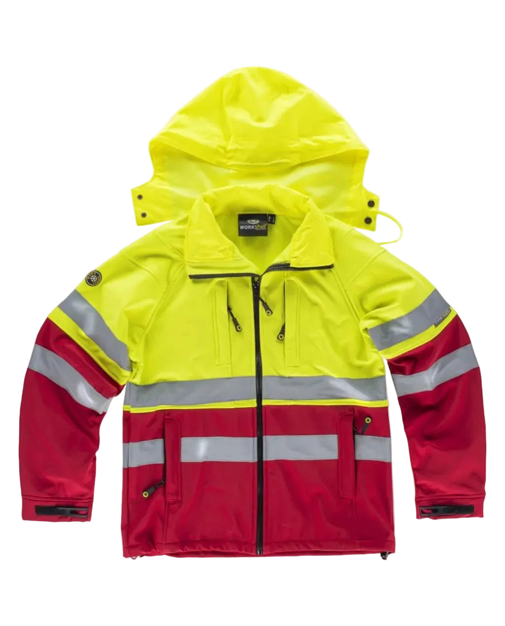FLUOS  WORKSHELL - S9525 WORKTEAM-GRIS-JAUNE