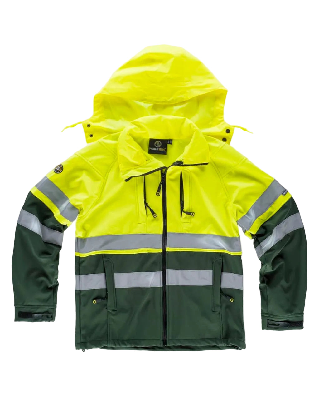 Image of FLUOS  WORKSHELL - S9525 WORKTEAM-MARINE-JAUNE
