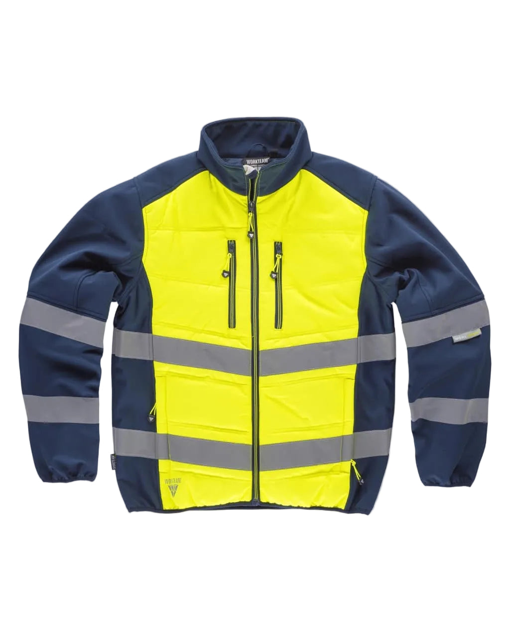 Image of FLUOS  WORKSHELL - S9605 WORKTEAM-MARINE-JAUNE