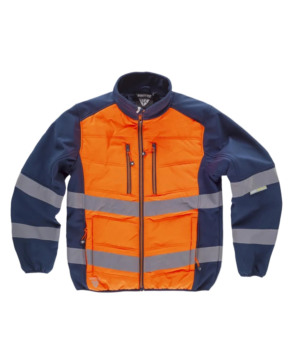 FLUOS  WORKSHELL - S9605 WORKTEAM-MARINE-JAUNE