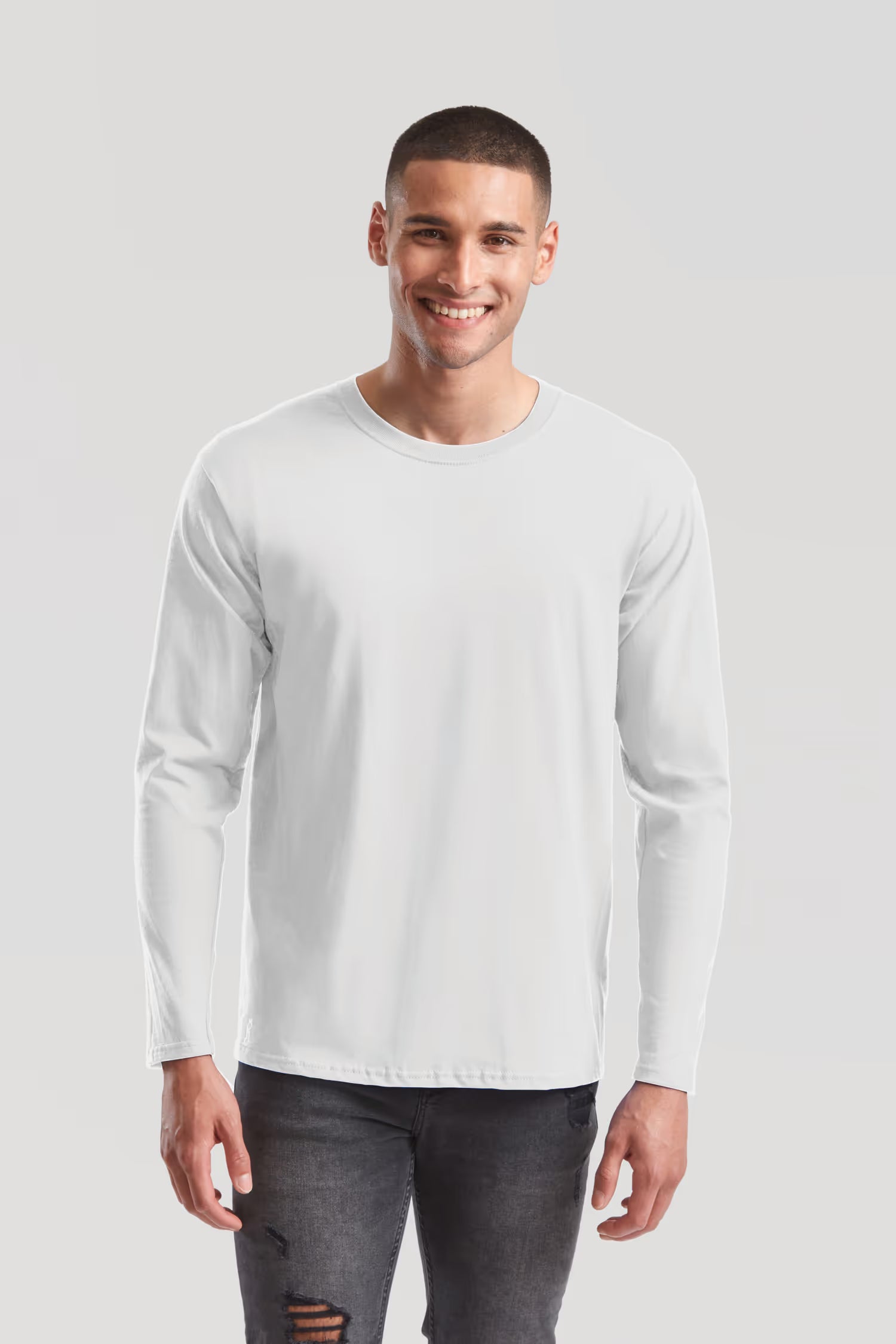 T-SHIRT M/LONGUES COL ROND 100% COTON 195G FOTL SC61360