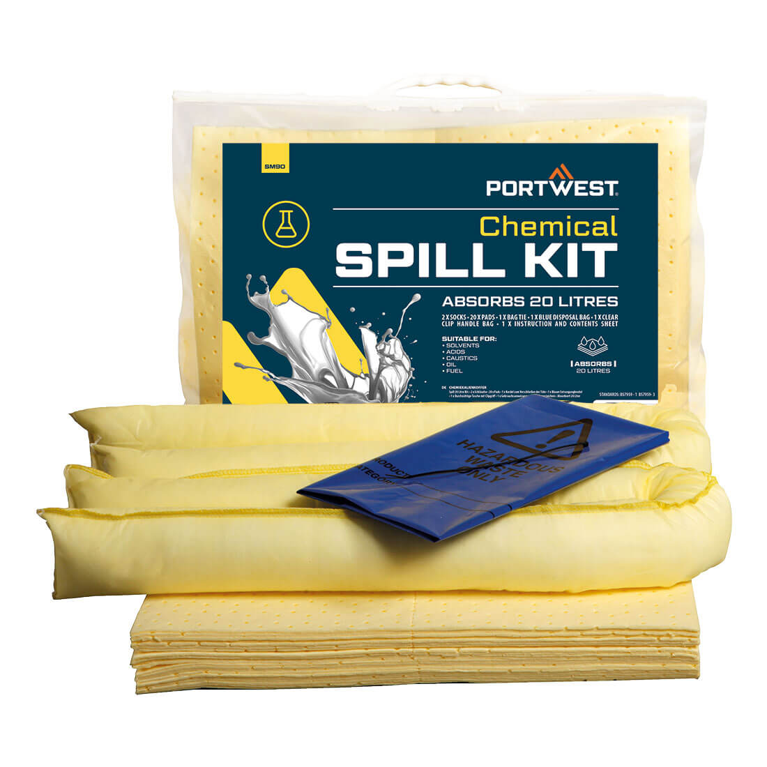 Image of KIT ABSORBANT 20 LITRES, PRODUITS CHIMIQUES