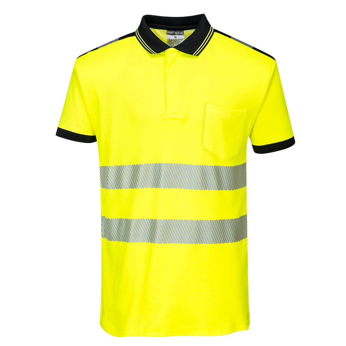 POLO M/COURTES HV PW3 55% COTON - T180