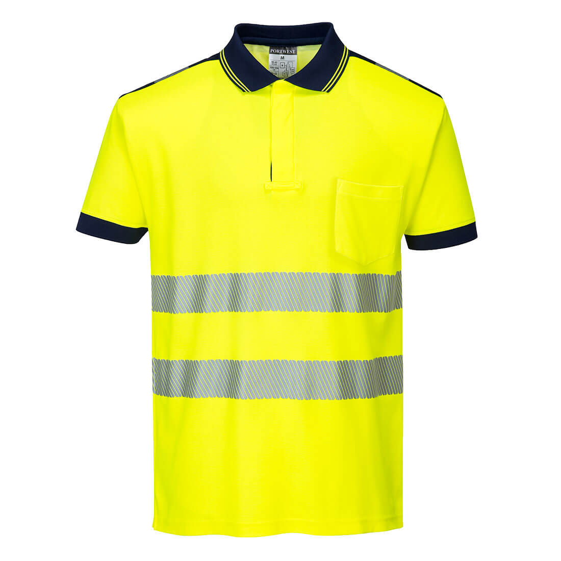 Image of POLO M/COURTES HV PW3 55% COTON - T180