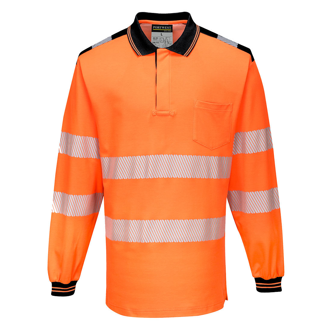 T184---POLO-PW3-HAUTE-VISIBILITÉ-ML