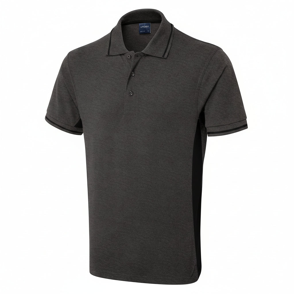 POLO M\COURTES BICOLOR 200GR 50% COTON