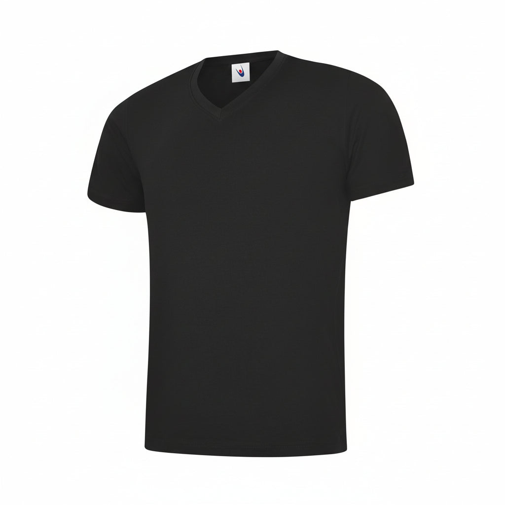 Image of T-SHIRT-M-COURTES-COL-V-180GR