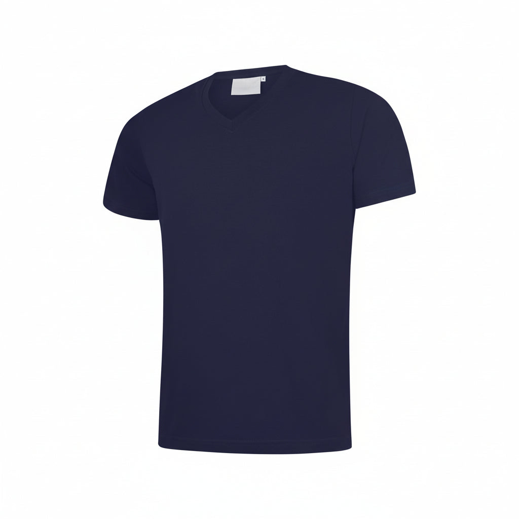 T-SHIRT M\COURTES COL V 180GR